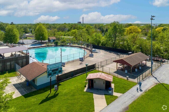 Memorial Park in Blue Island has two baseball fields, a playground, an outdoor pool and more.