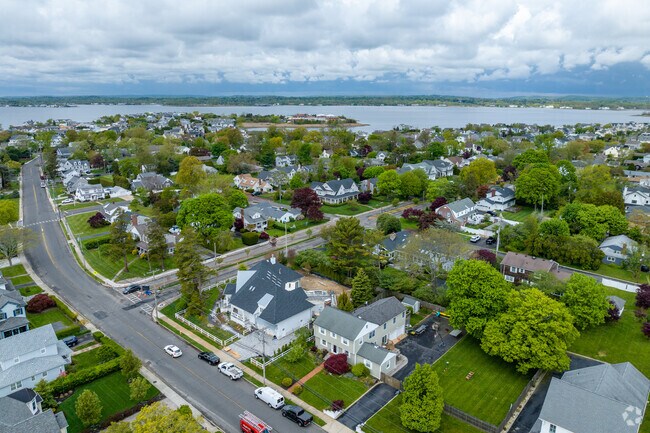 Monmouth Beach is surrounded by water on three sides, giving it its nautical feel.
