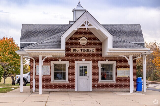 Big Timber is the nearest Metra Station to the Eagle Heights area.