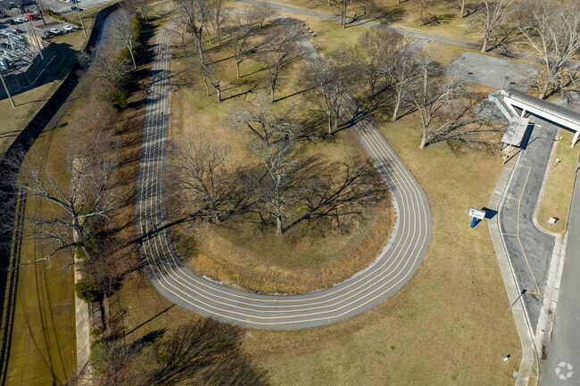 Athletic field of Huntsville Junior High School in Huntsville Alabama.