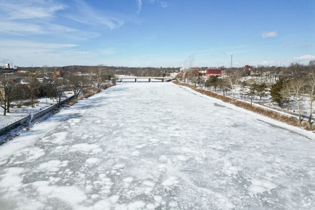 The Auglaize River in Defiance is named for the sheen on its surface, a natural result of the clay soil along the banks of the river.