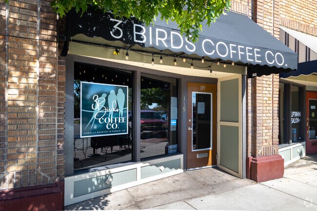 3 Birds Coffee Co. is a newer coffee shop with traditional drinks and light breakfast.