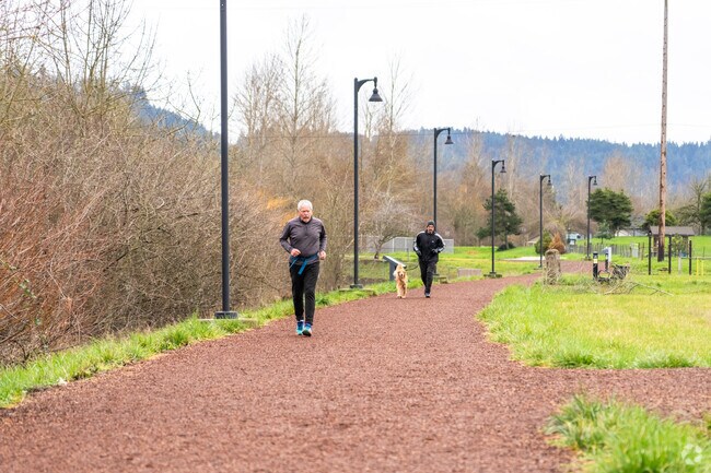 The North Amazon Running Trail is a 1 mile loop in the Amazon neighborhood.