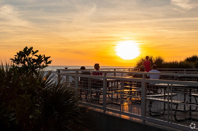 Restaurants in Siesta Key serve coastal fare with sunset views from beachfront seating.