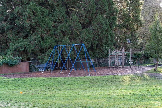 Village School has a playground for kids to enjoy in Eugene, Oregon.