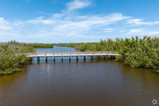The bridge walkway at Bowman's Beach Park in West End Sanibel.