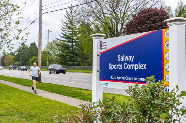 The Mill Creek Greenway Trail passes through Salway Park in Spring Grove Village.