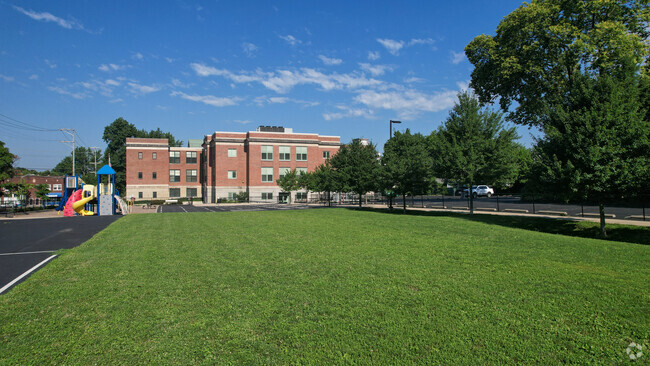 Clinton Elementary School has a large area of green space.