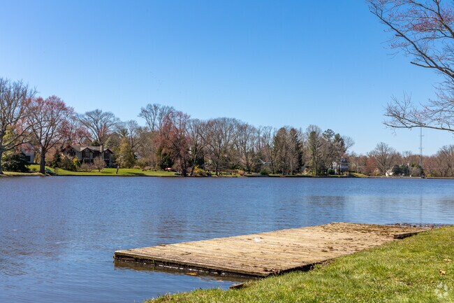 Brainerd Lake in Cranbury has a small dock to launch your watercraft.