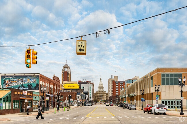 The shopping and dining scene of downtown Lansing is less than five miles from Wexford Heights.