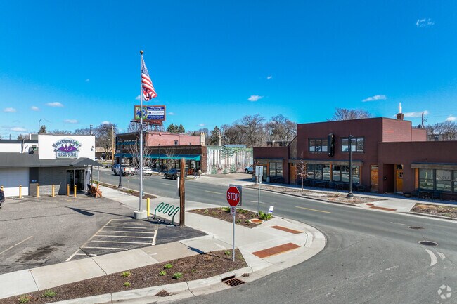 Main Street along 34th ave. has a lot of local businesses and shops.