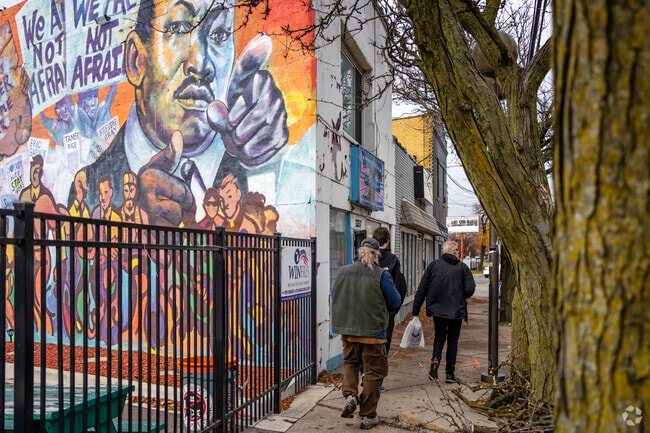 Quirky art can be found all over Minock Park.