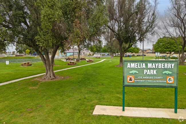 Amelia Mayberry Park provides 14 acres of green space in South Whittier.