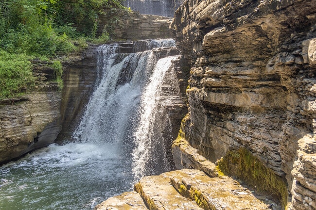 The Falls at Six Mile Creek are a favorite hiking spot for Slaterville Springs locals.