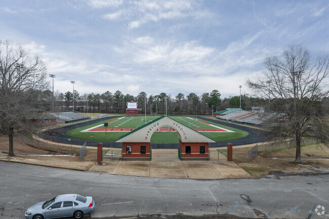 The Corinth High School football team plays their home games at Warrior Stadium.