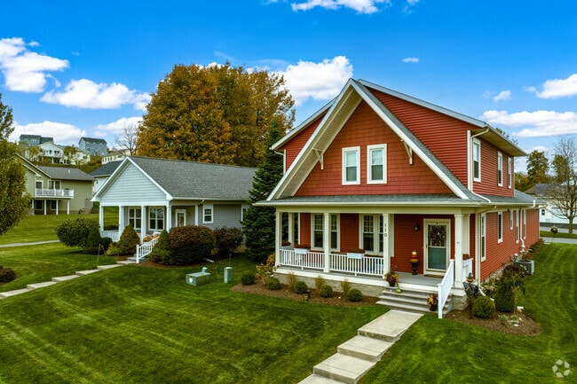 Camillus features charming side-gabled craftsman homes.