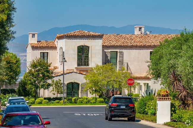 Many homes in Shady Canyon have panoramic views of the mountains.