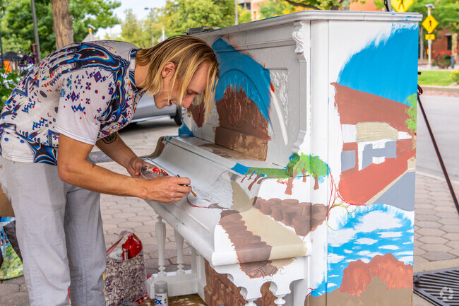 You can watch local painters paint playable pianos around Downtown Fort Collins.
