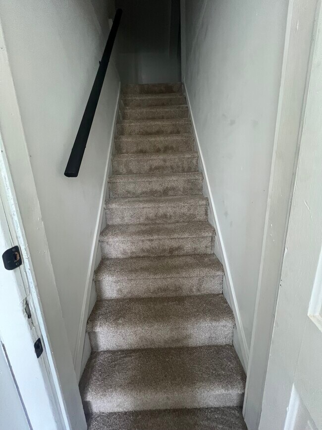 Steps going into unit