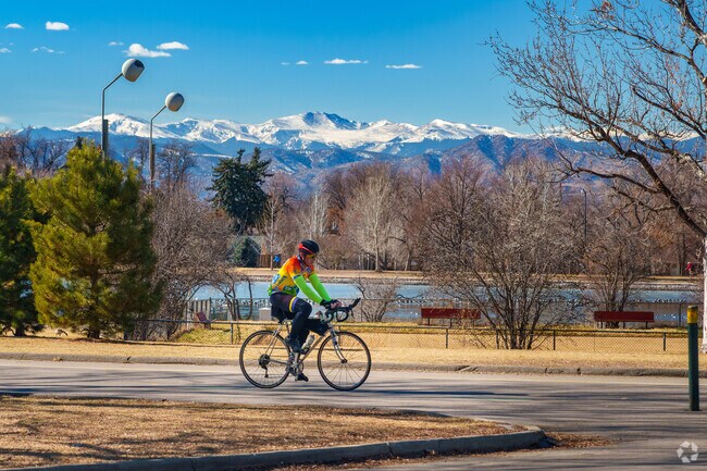 The Wash Park loop has especially dramatic views in the winter.