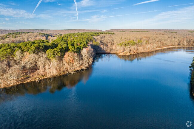 The Lake Wedington Recreational Area encompasses over 400 acres of land around the 100 acre lake