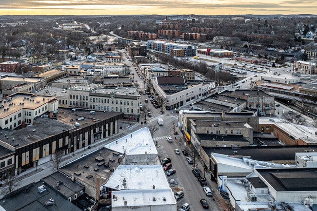 Downtown Waukesha is lively and full of local shops and restaurants.