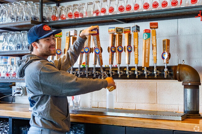 Ask a friendly bartender for a locally-crafted beer at Denver Beer Company in Rosedale.