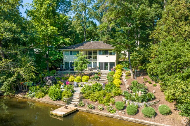 Residents of Lake Anne take pride in their landscaping and views of the lake.