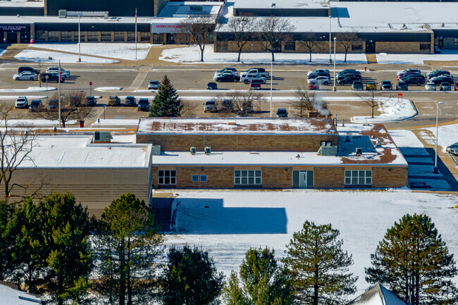 A lot behind Central Elementary School provides additional recreation space for students.