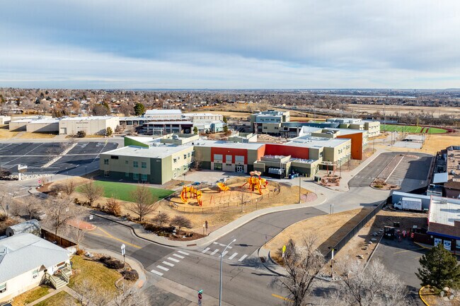 Academy High School in Thornton recieves a C on Niche.