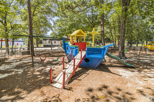 EDGE Christian Academy has a mini Noah's Ark in its backyard.