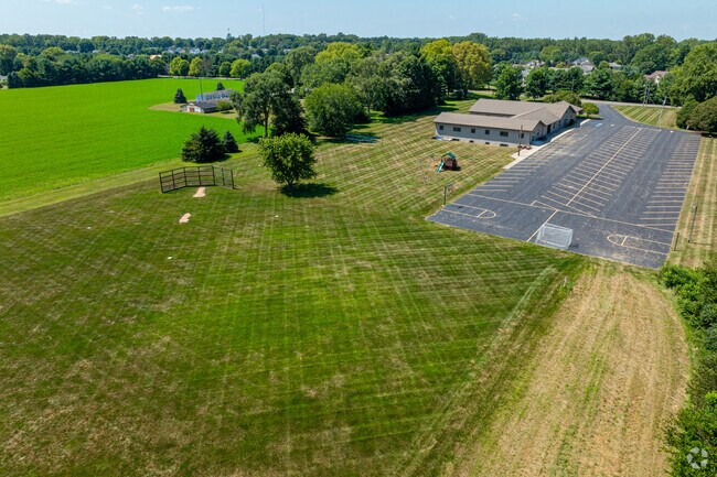 Northern Maple Christian School is located in the country, surrounded by farmland.