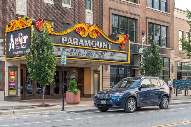The historic Paramount Theater in Downtown Cedar Rapids dazzles with its classic charm.