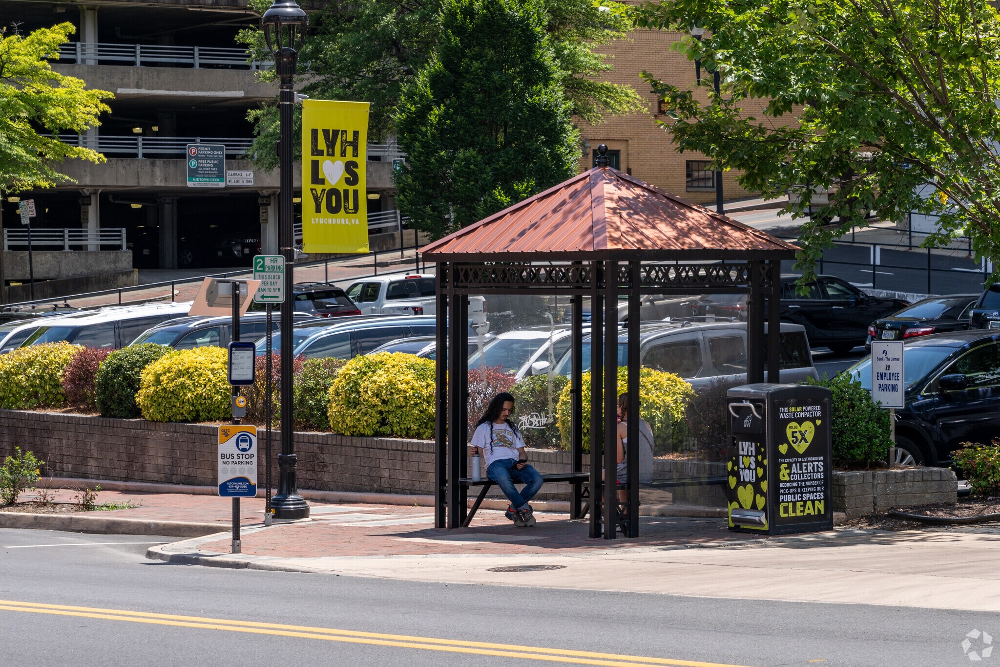 Bus stops in the Central Business District are easily accessible.