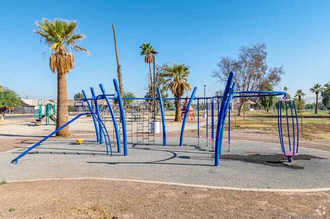 A modern play area was added to Calipatria Park, a favorite spot for local children.