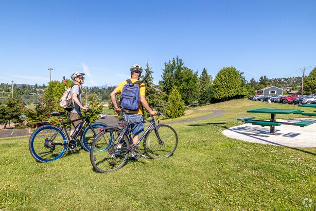 Manette is known for being bike friendly and offers multiple bike lane options.
