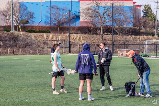 Hilltop's teens use Smith Soccer Complex for lacrosse practice.