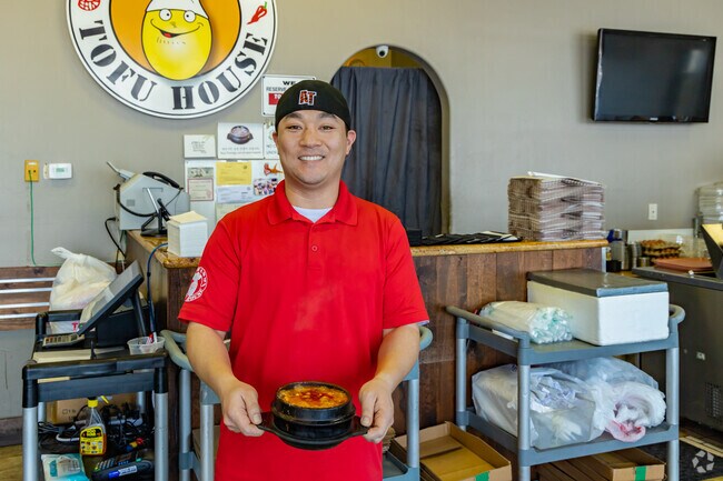 One of the locals favorite dish is soft tofu soup from SGD Tofu House.