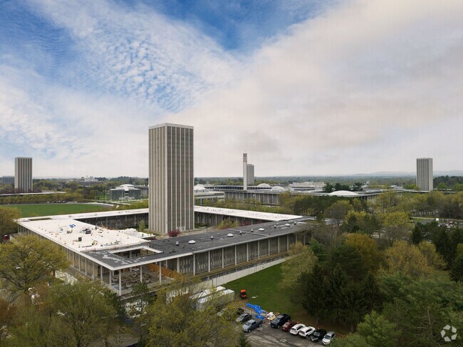 The University at Albany's campus in the Campus Area has a mid-century design.