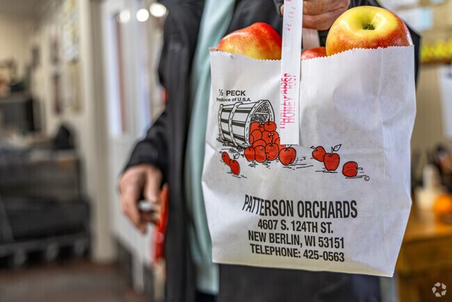 Find crisp, delicious apples and other goodies at Patterson's Orchard right next to Alcott Park.