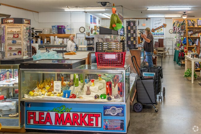 National Road in Lansing is lined with locally-owned businesses like Nu2u Flea Market.