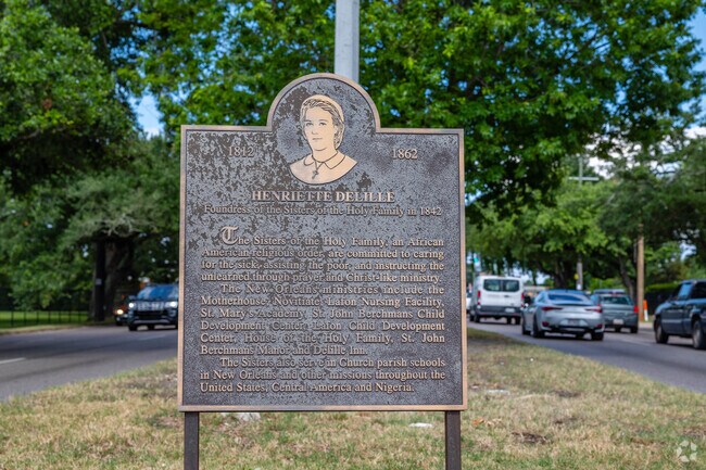 Henriette Delille was the foundress of the Sisters of the Holy Family located in Plum Orchard.