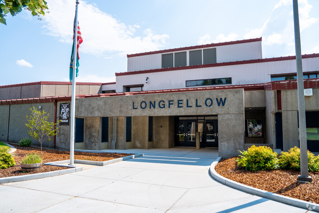 This is the entrance to Longfellow elementary school.