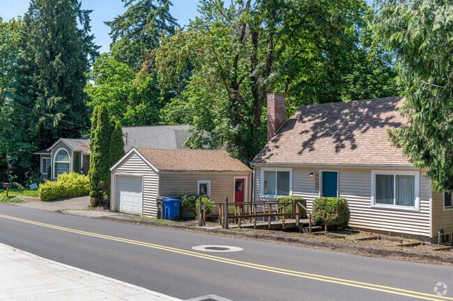 Well-maintained homes line the streets of the Markham neighborhood.