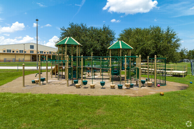 Large colorful playground at Neptune Elementary School