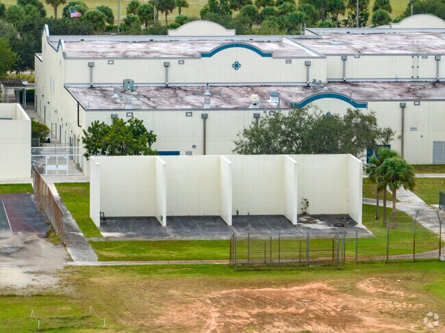 Athletic courts at Rock Island Elementary School in Ft Lauderdale, FL.