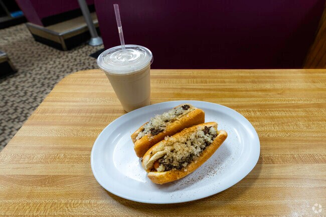 Baba's Original New York System famous weiners and milkshake
