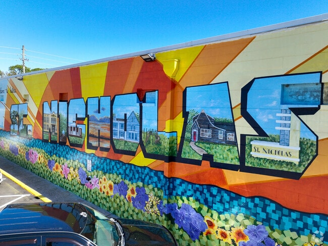 Saint  Nicholas neighborhood has an artistic side with creative  murals.