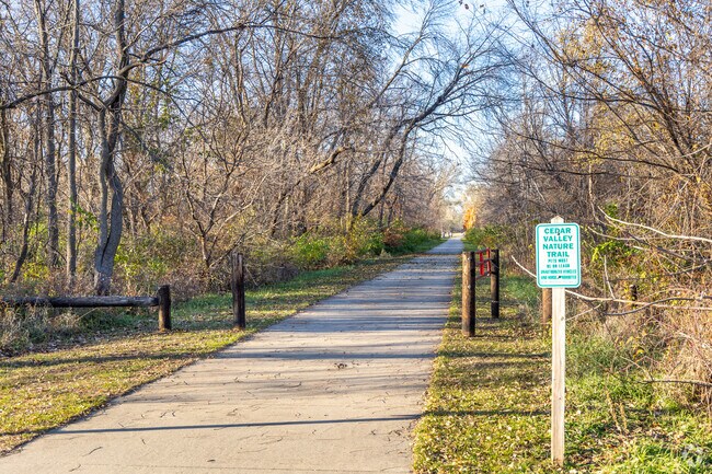Cedar Valley Nature Trail provides scenic outdoor recreation.