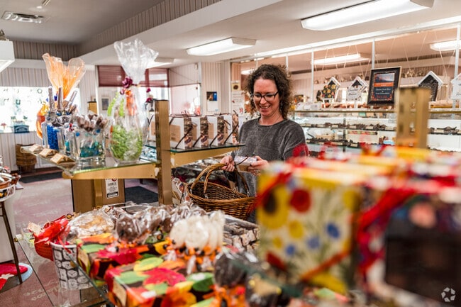 Pulakos Chocolates in Marvintown also has other sweets and a lot of seasonal variety.